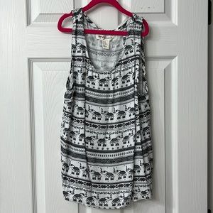 H&M Coachella Elephant Split Back Tank